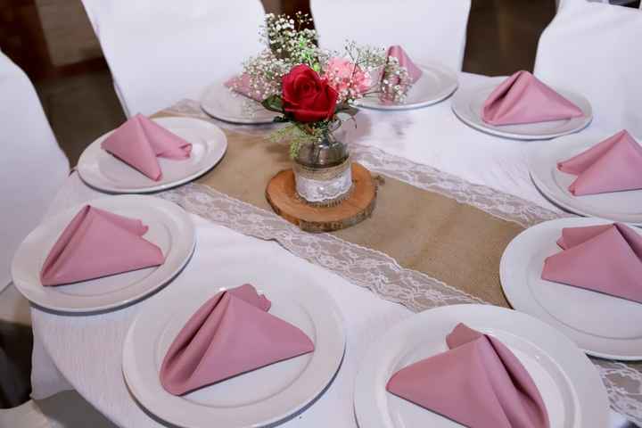 decoração da mesa