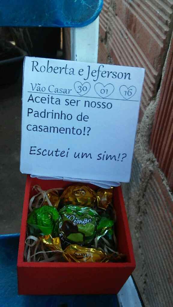Convite dos padrinho #vem ver... - 2