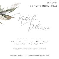 Nosso convite de casamento feito por nós mesmo. - 4