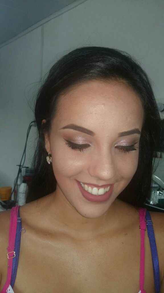  Teste de make e penteado! Vem ver 😍👍 - 3