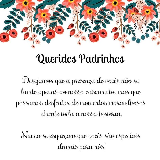 Manual dos Padrinhos - Agradecimento