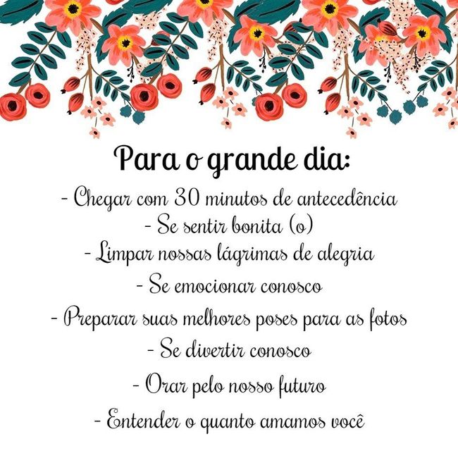 Para o grande dia 