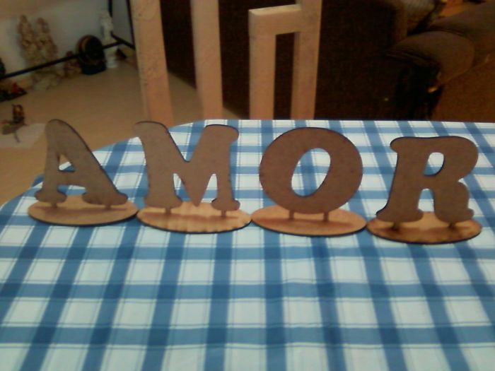 Letras de mdf
