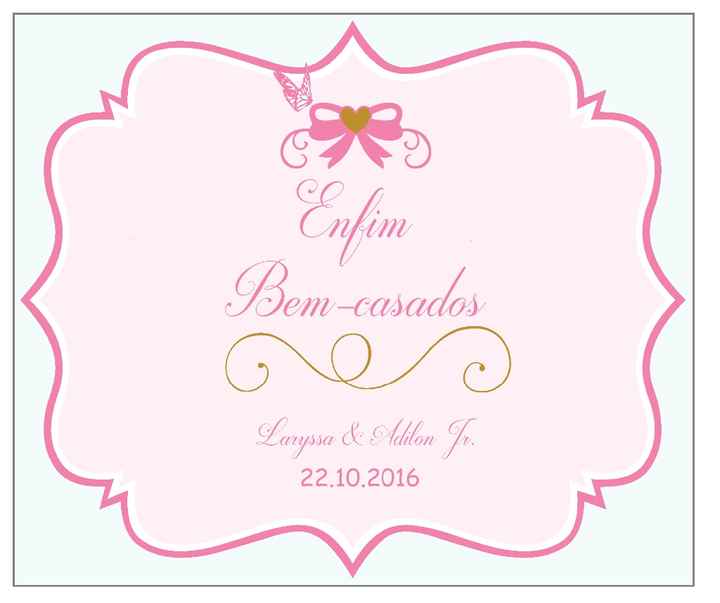 Tag para bem casado