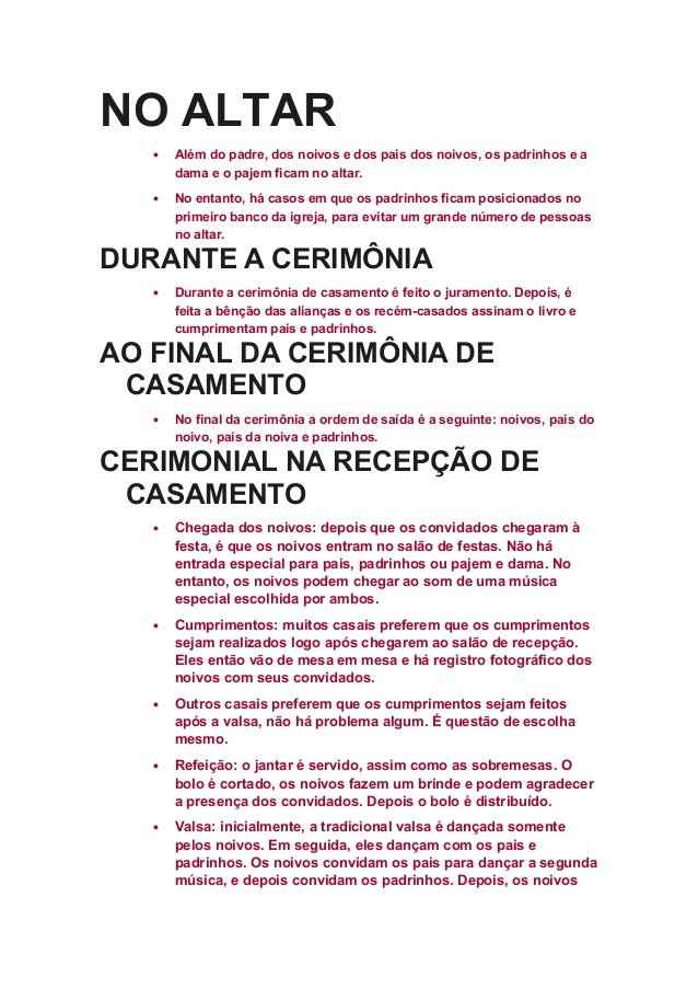 casamento cerimonia