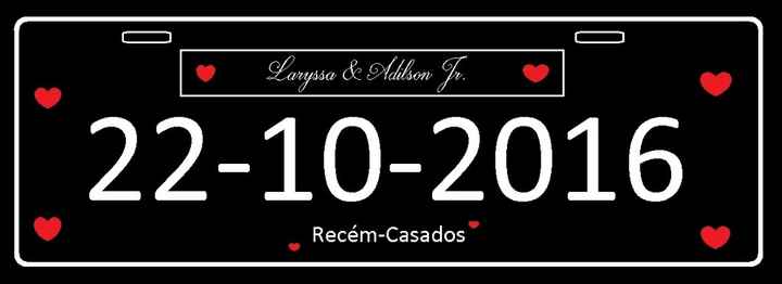 Placa de carro personalizada 