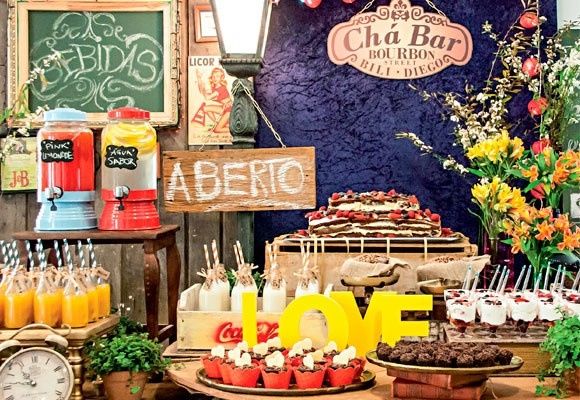 Inspirações para o meu chá bar 