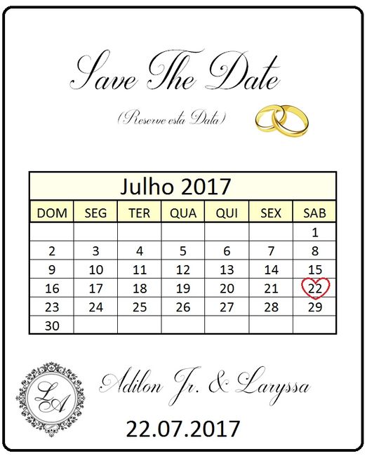 Meu save the date