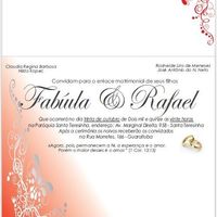 Convite do casamento