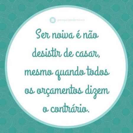 ser noiva é