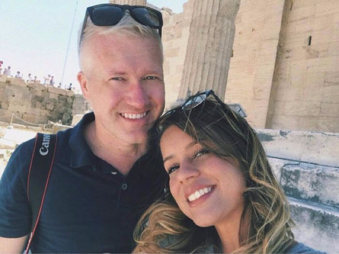 Eu e meu amor em nossa pre lua de mel em Atenas. 