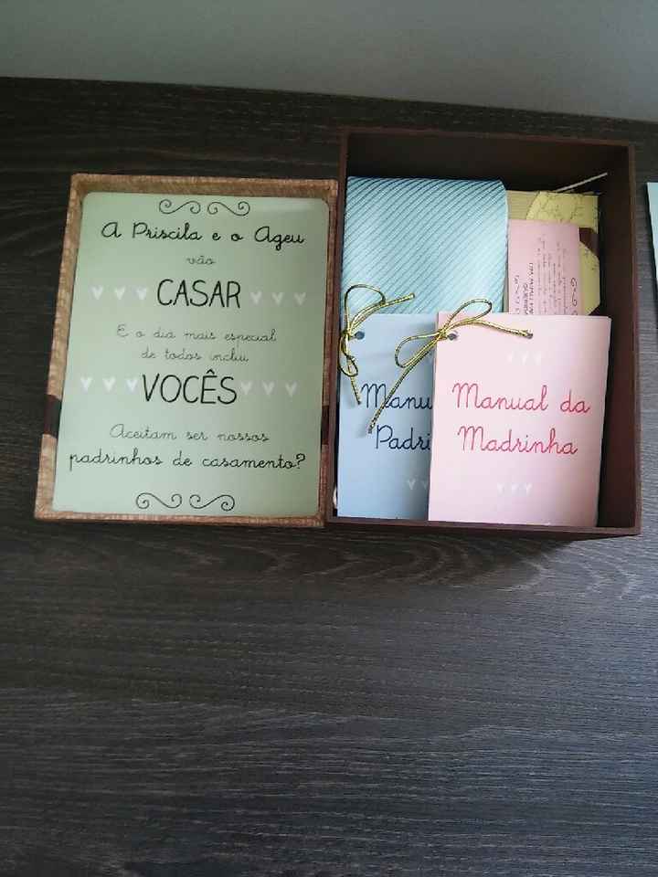 Detalhes do meu casamento: convite padrinhos - 1