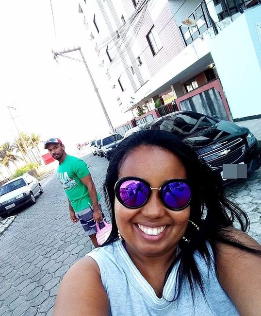 Comemorando mais um ano de noivado. 