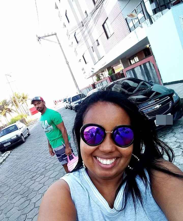 Comemorando mais um ano de noivado. 