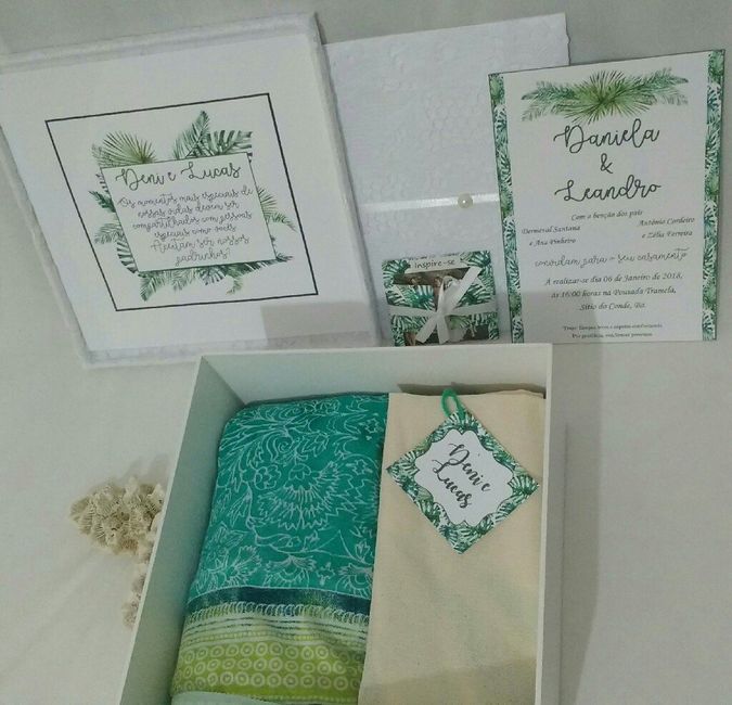  Caixa dos padrinhos - Casamento na praia - 4