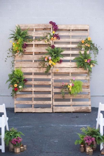 Pallet + flores