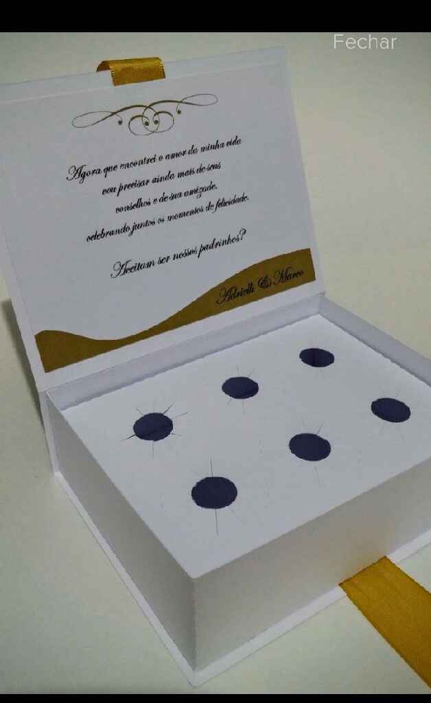 Convites de padrinhos - 2