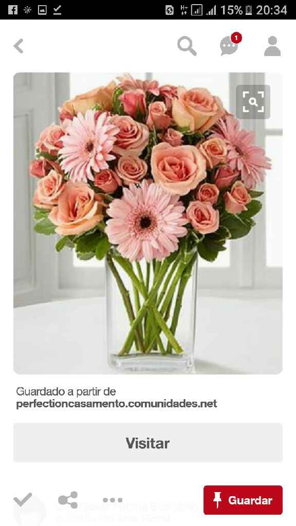 Arranjo de mesas com flores naturais - 2