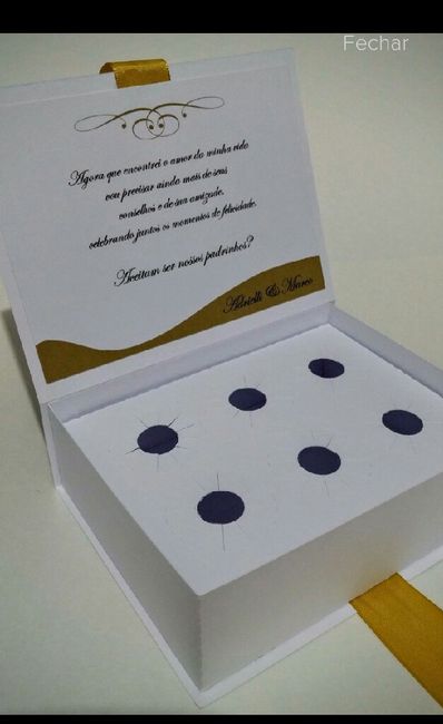 Convites de padrinhos - 2