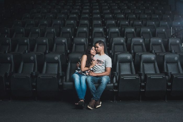 Nosso pré wedding no cinema 6