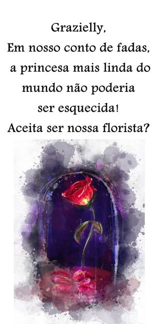 Convite para Pajens e damas - Inspiração disney 2