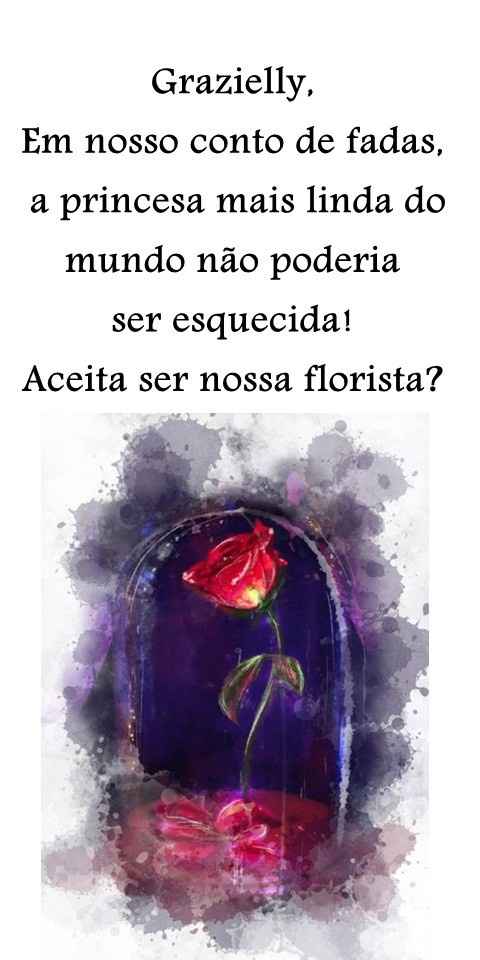 Convite para Pajens e damas - Inspiração disney - 2