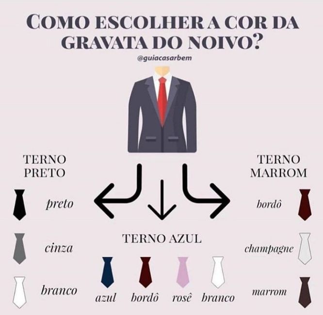 Qual cor para gravata do noivo? - 1
