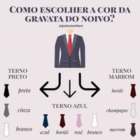 Qual cor para gravata do noivo? - 1