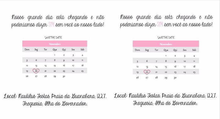 Save the date