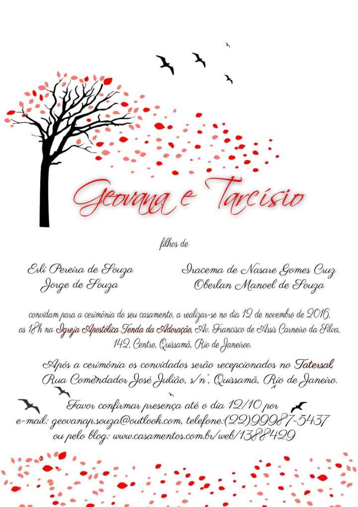 Prévia do Convite
