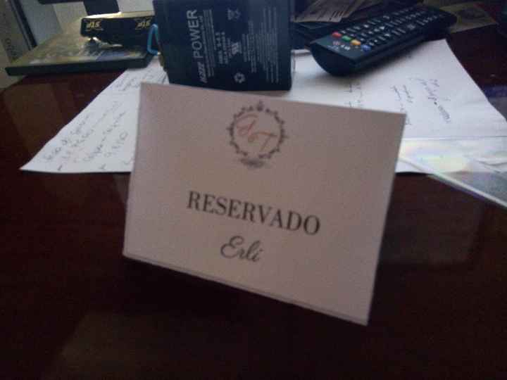 Cartão de reservado