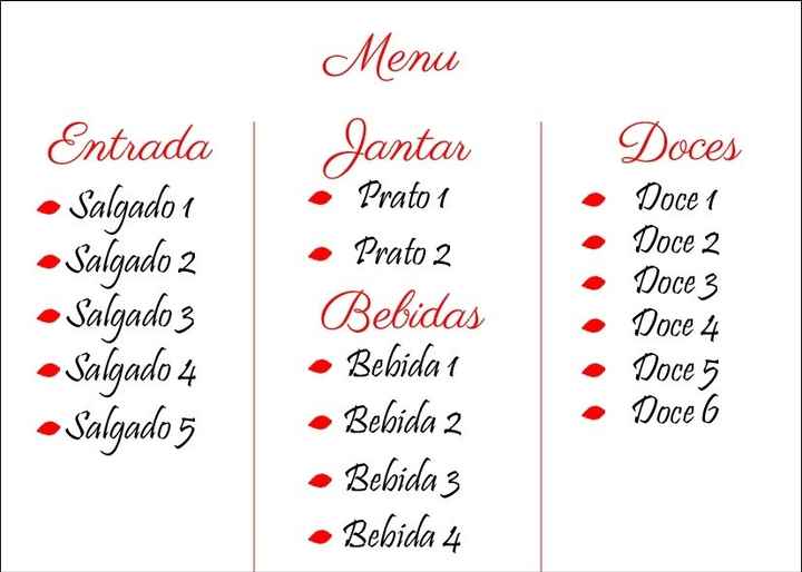 Menu.