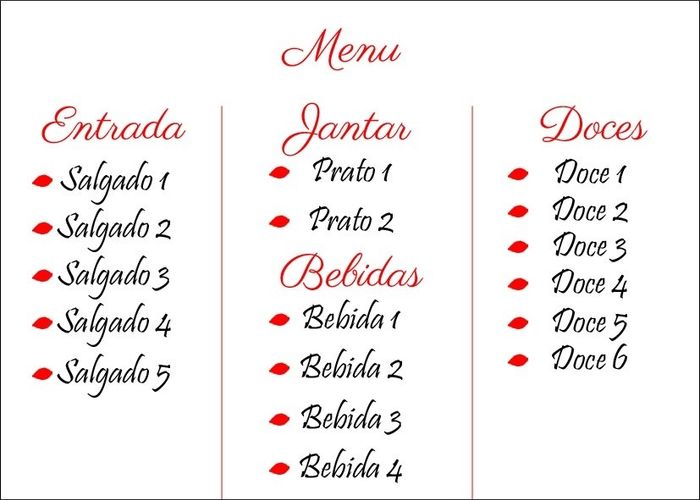 Menu.