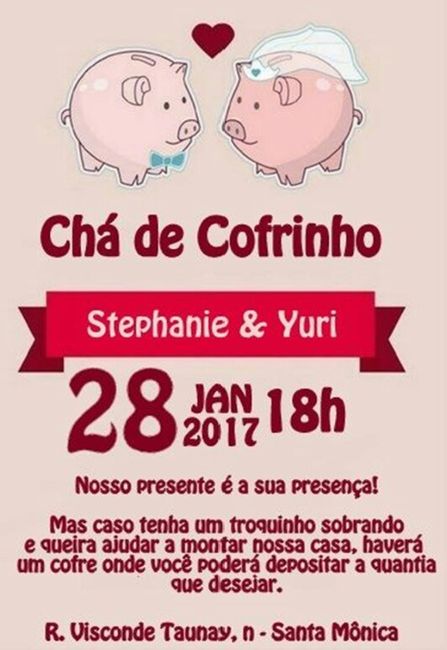 Chá de cofrinho ou Chá bingo 14