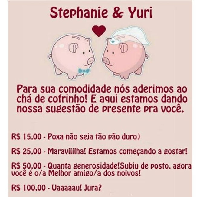 Chá de cofrinho ou Chá bingo 15