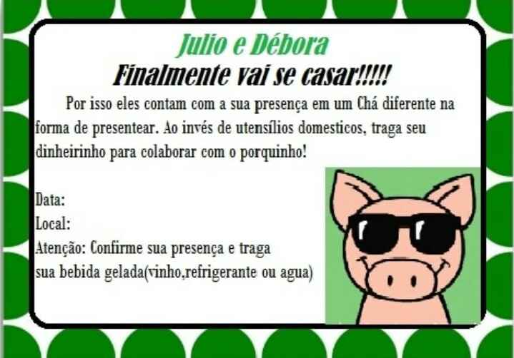  Chá de cofrinho ou Chá bingo - 7
