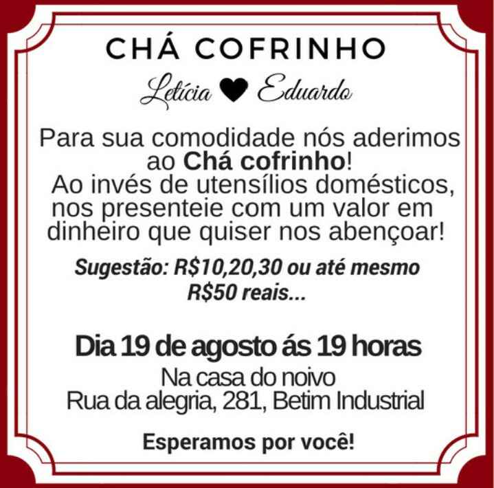  Chá de cofrinho ou Chá bingo - 9