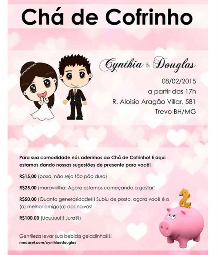  Chá de cofrinho ou Chá bingo - 13