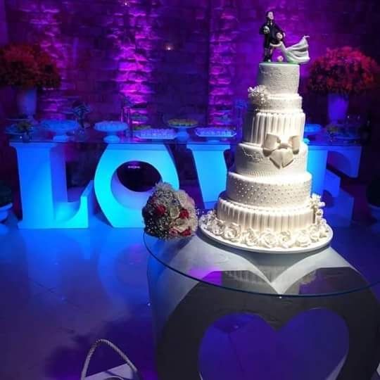Bolo cenográfico - casamento - 1