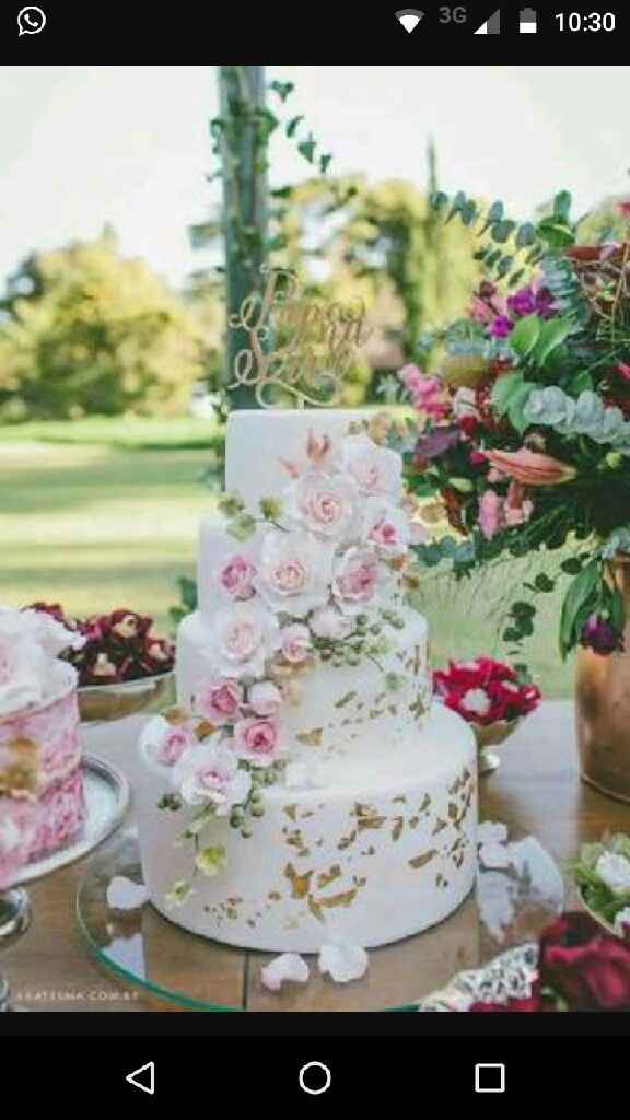 Meu bolo de casamento será______. - 2