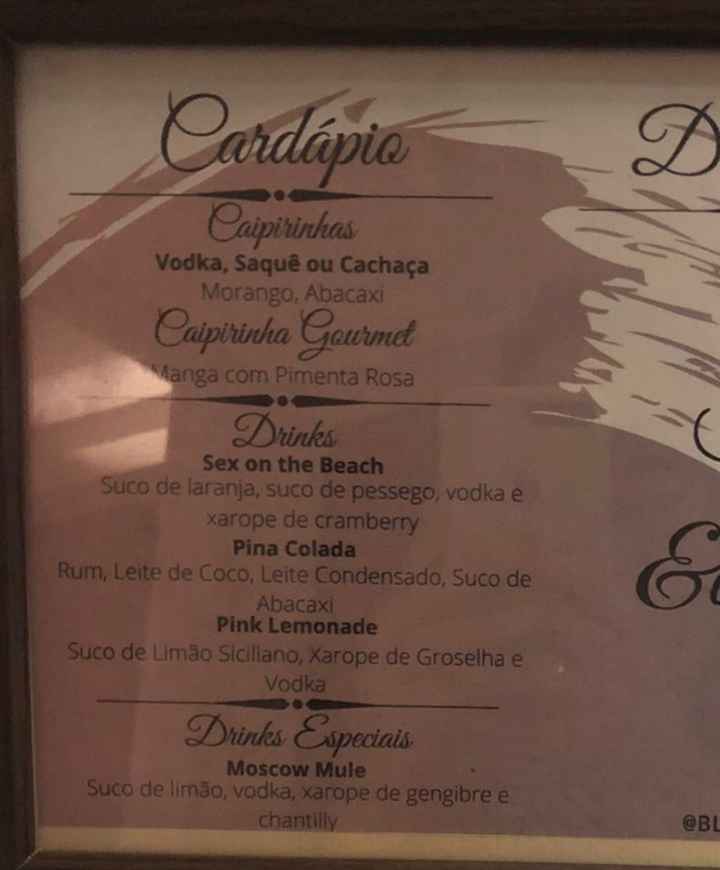 Drinks para o casamento - 1