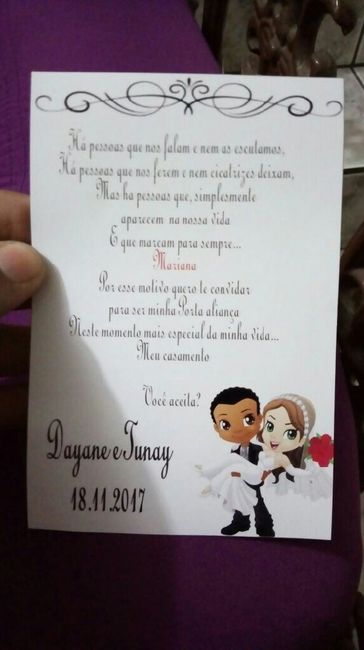 Convites dos padrinhos ,damas e pajens #vem ver - 4