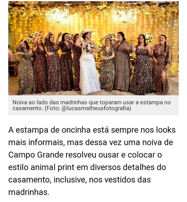 Vestido com estampa de onça para madrinha sale de casamento