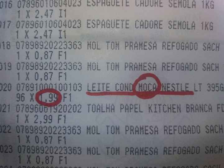  Leite cond. Moça a 1,99 😍😆 - 1