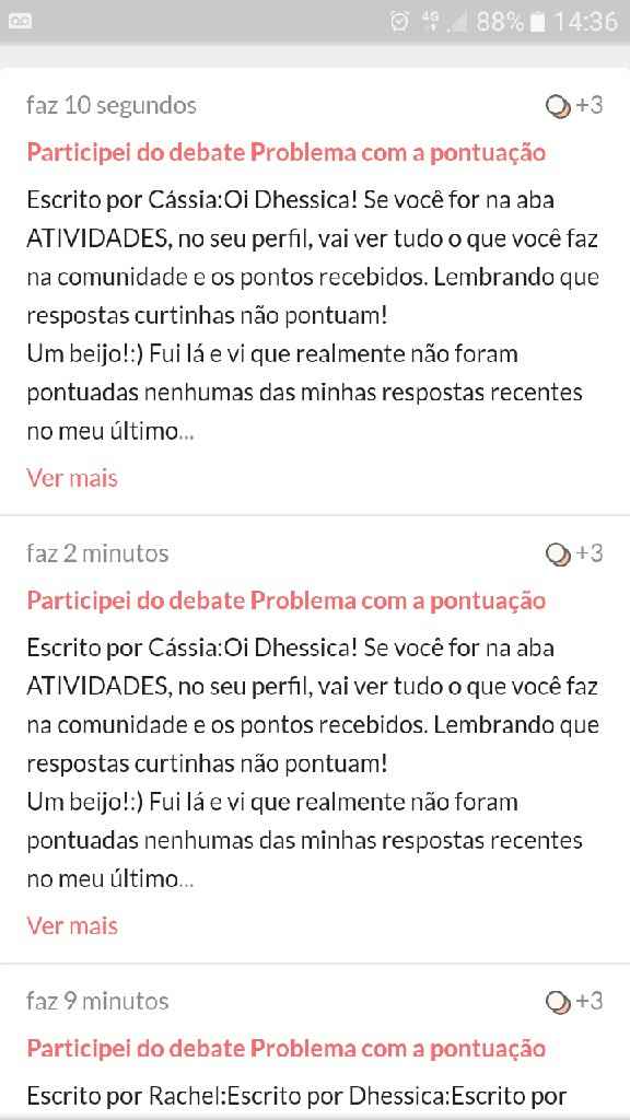 Problema com a pontuação - 1