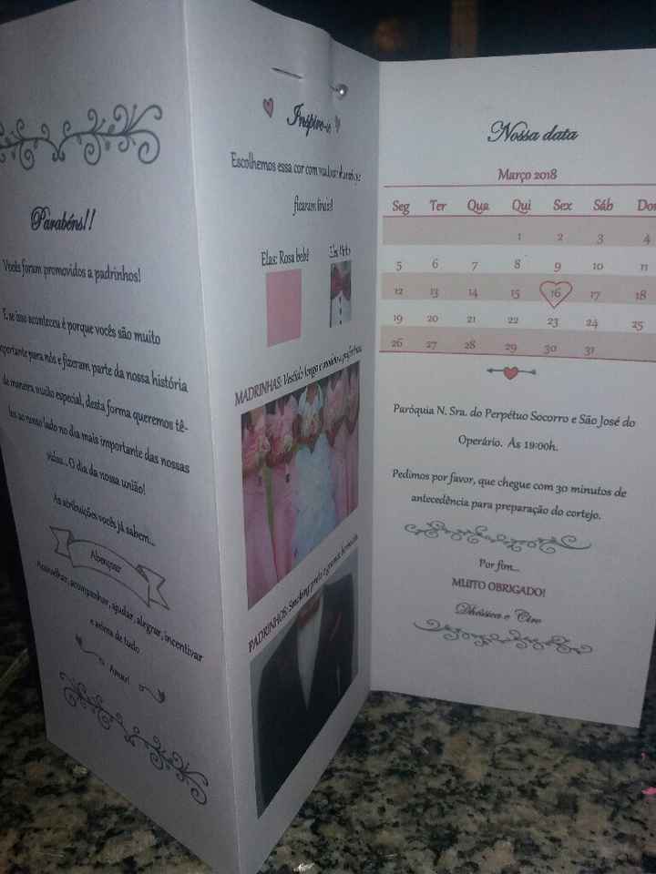 Convites padrinhos #euquefiz - 5