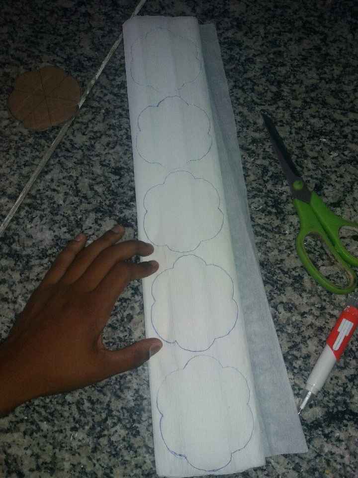 Forminhas de flores em papel #eufiz - 1