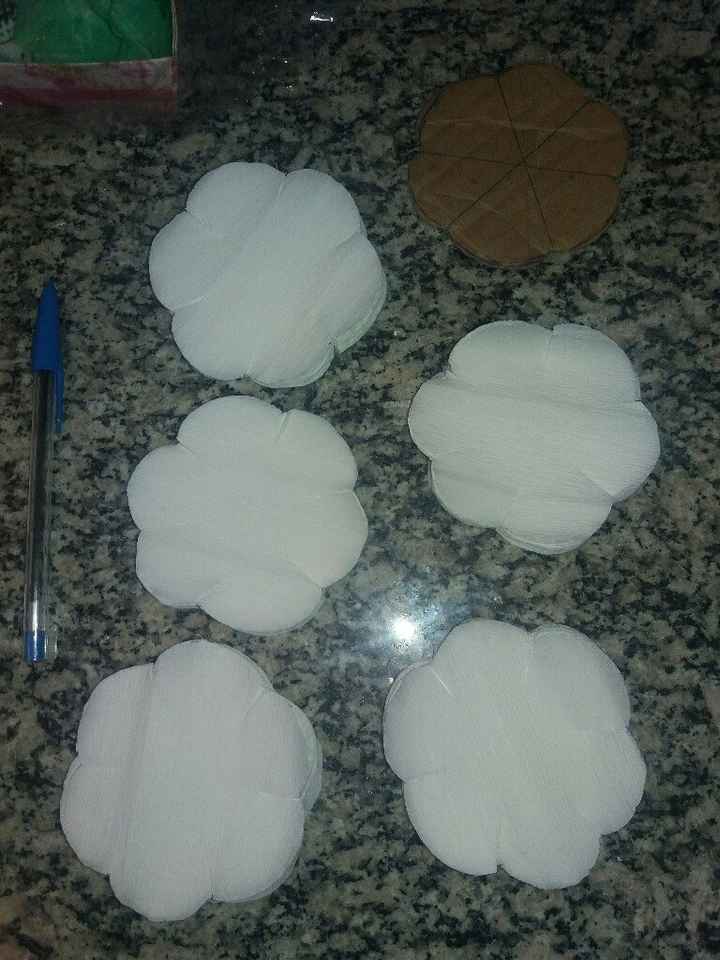 Forminhas de flores em papel #eufiz - 2