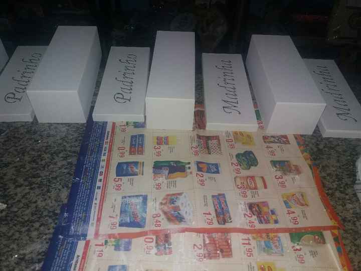 Caixinhas padrinhos #tofazendo - 1