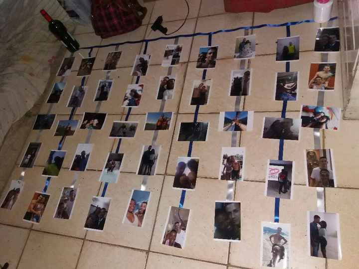  Mural de fotos diy da minha irmã - 2